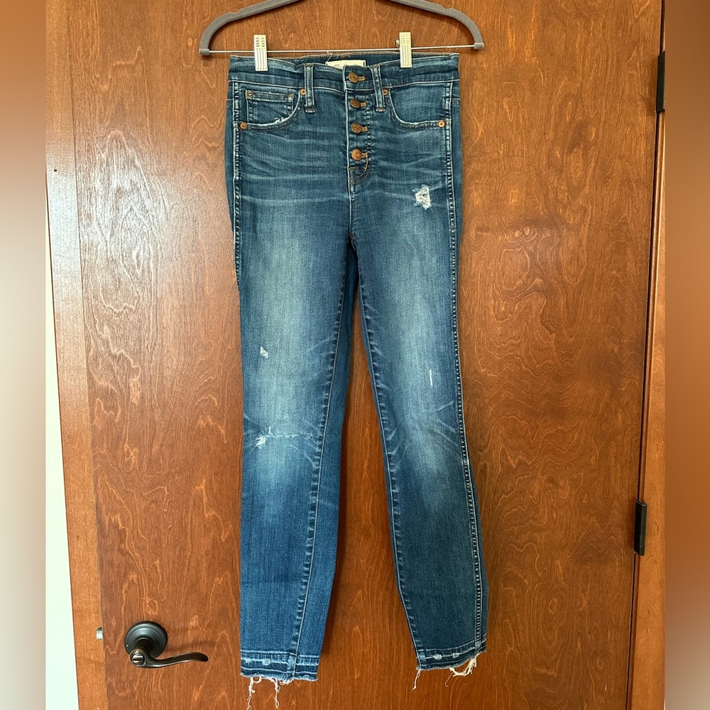 Madewell Distressed 10” High-Rise Skinny Jean